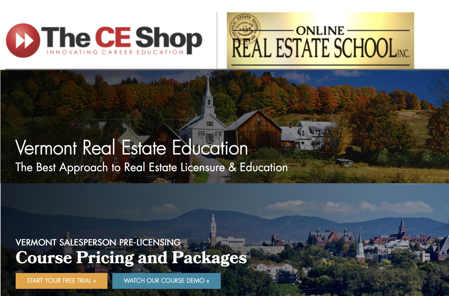 Online Real Estate Classes (Vermont)