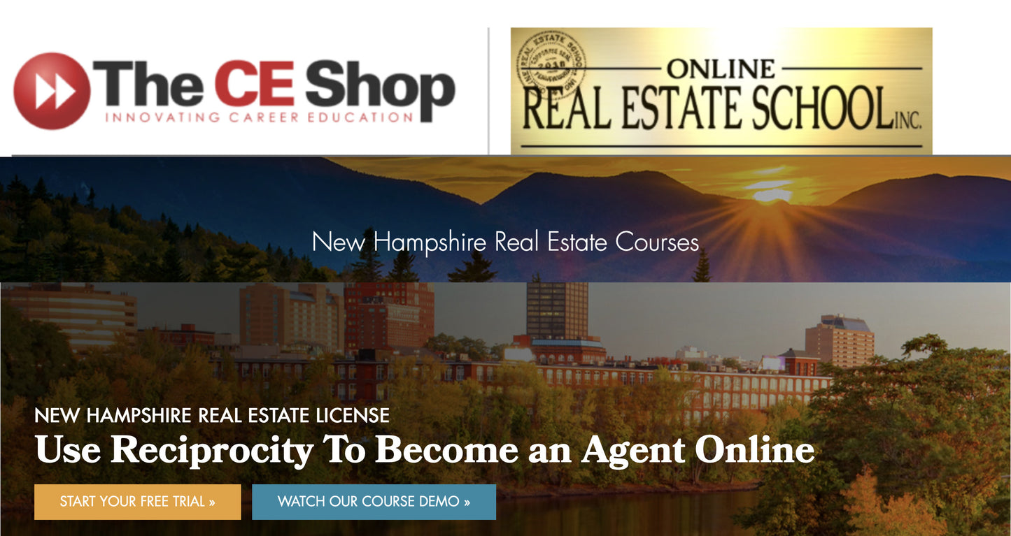 Online Real Estate Classes (New Hampshire)