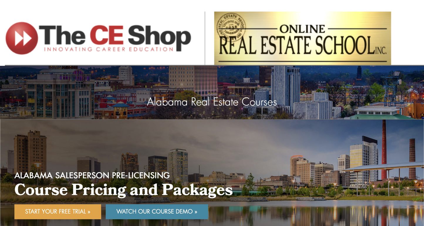 Online Real Estate Classes (Alabama)